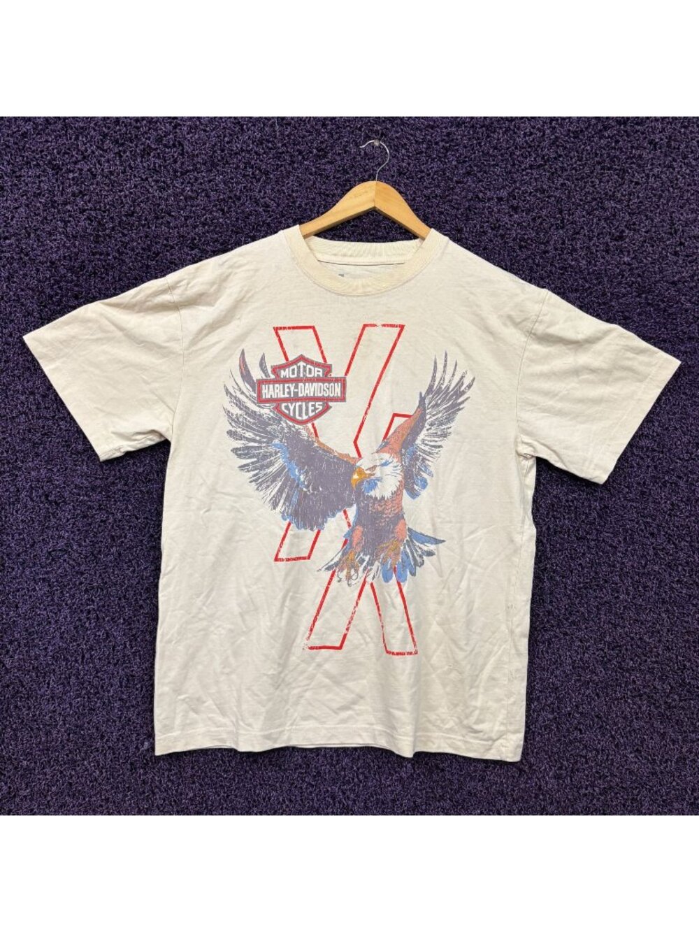 Harley-Davidson Motorcycle x Machine Gun Kelly Lost Americana Eagle T-Shirt Size